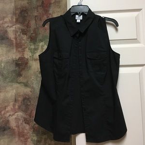 Black button up shirt