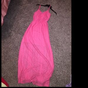 Pink sleeveless dress