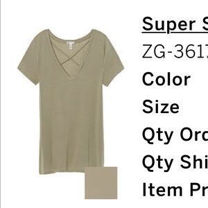 PINK Super Soft Cross Tee