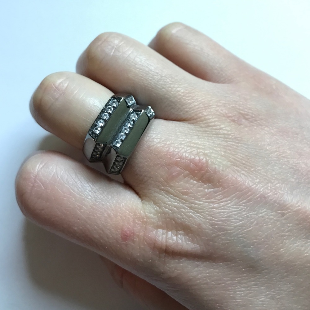 Sterling silver CZ ring