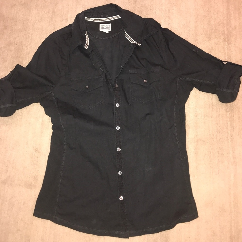 Converse military style button up shirt