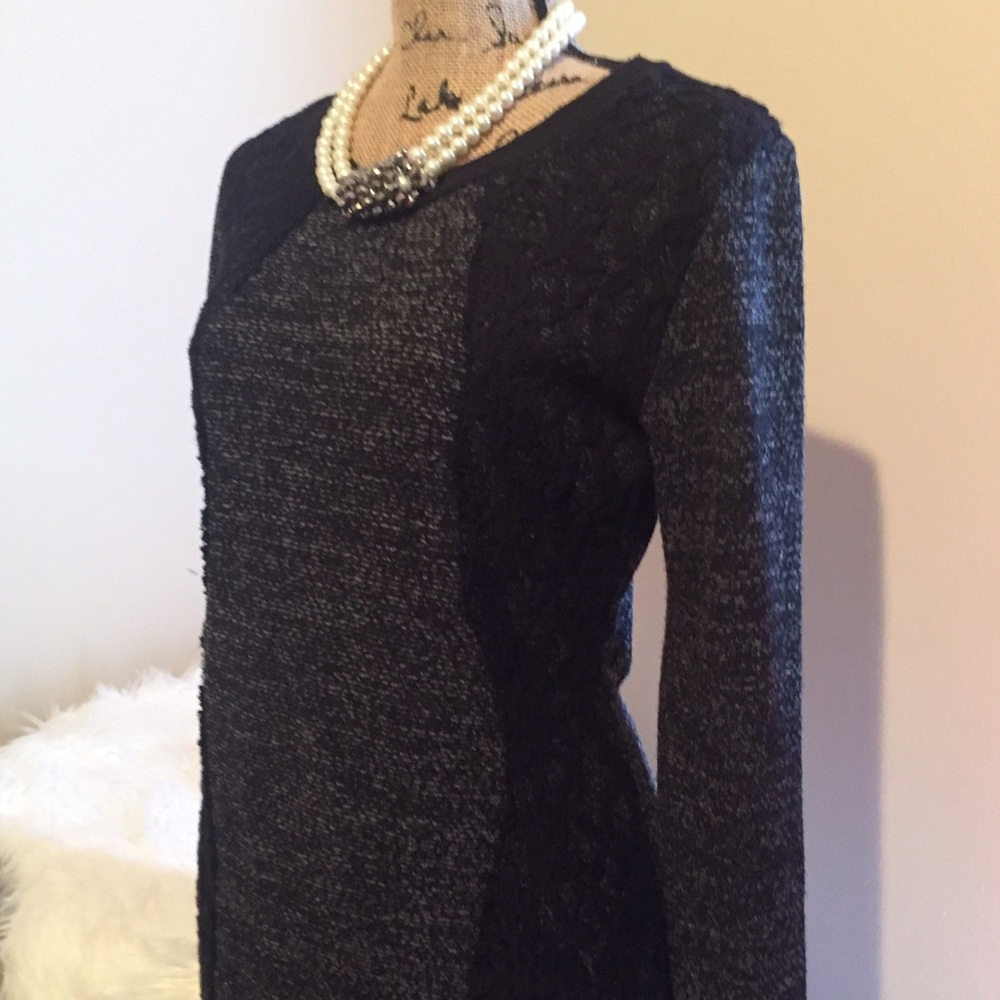 Appliqué Silhouette Sweater Dress NWT