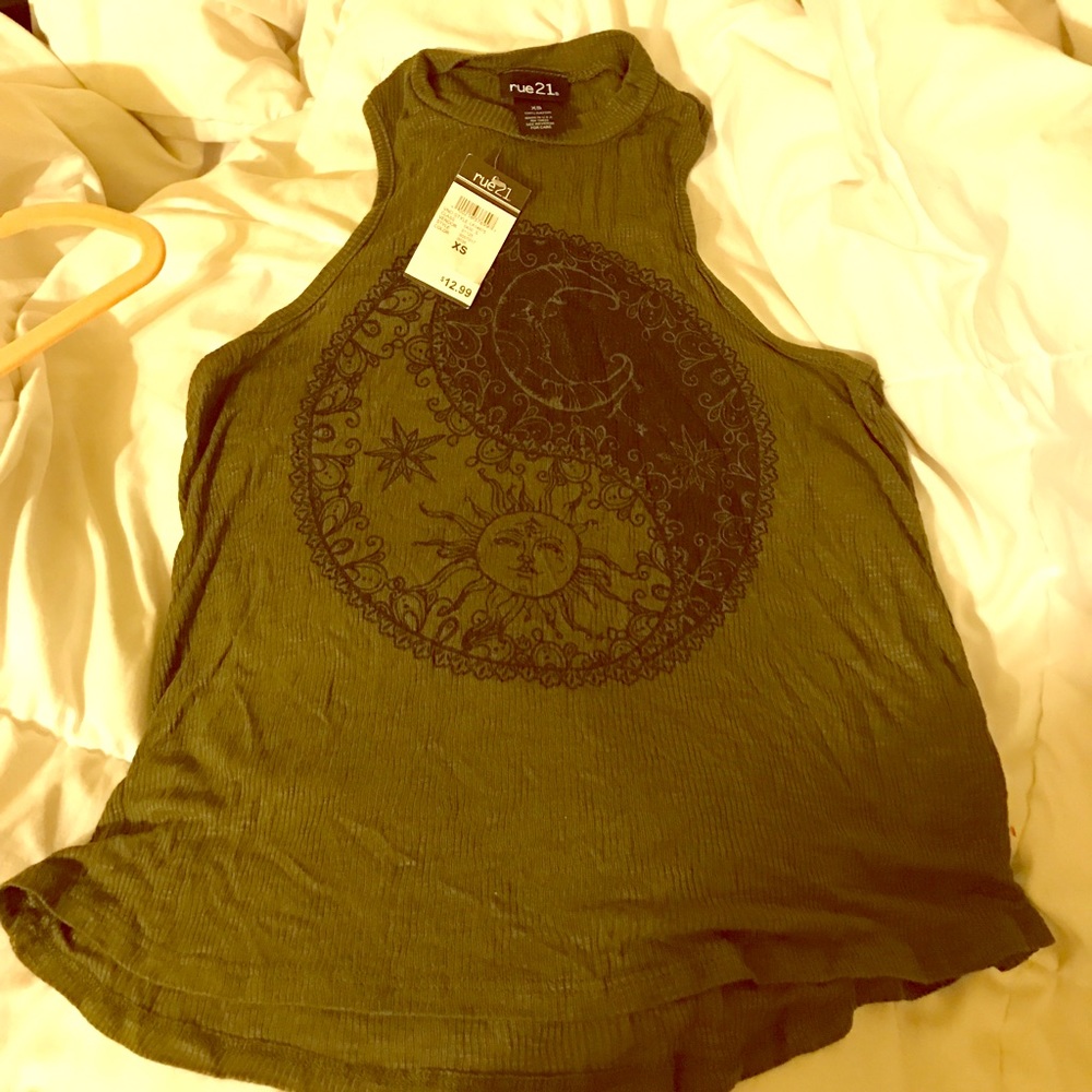 Rue 21 Racerback Yin Yang Tank