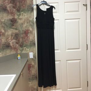 Black evening gown worn once.