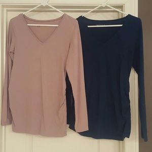 5 long sleeved maternity shirts!
