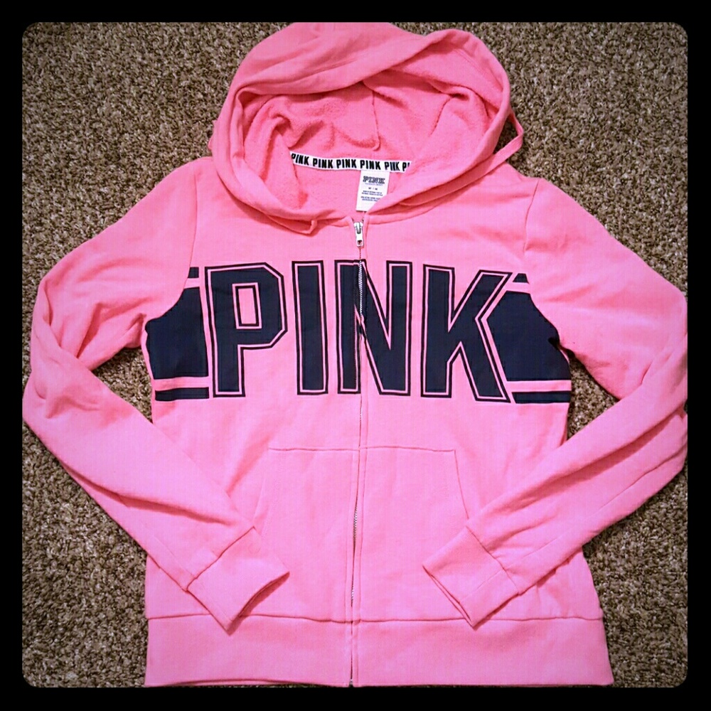 TRADED DONT BUY Pink victoria secret full  zip up