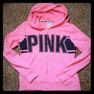 TRADED DONT BUY Pink victoria secret full  zip up