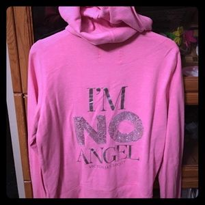 Victoria's Secret hot pink hoodie size large