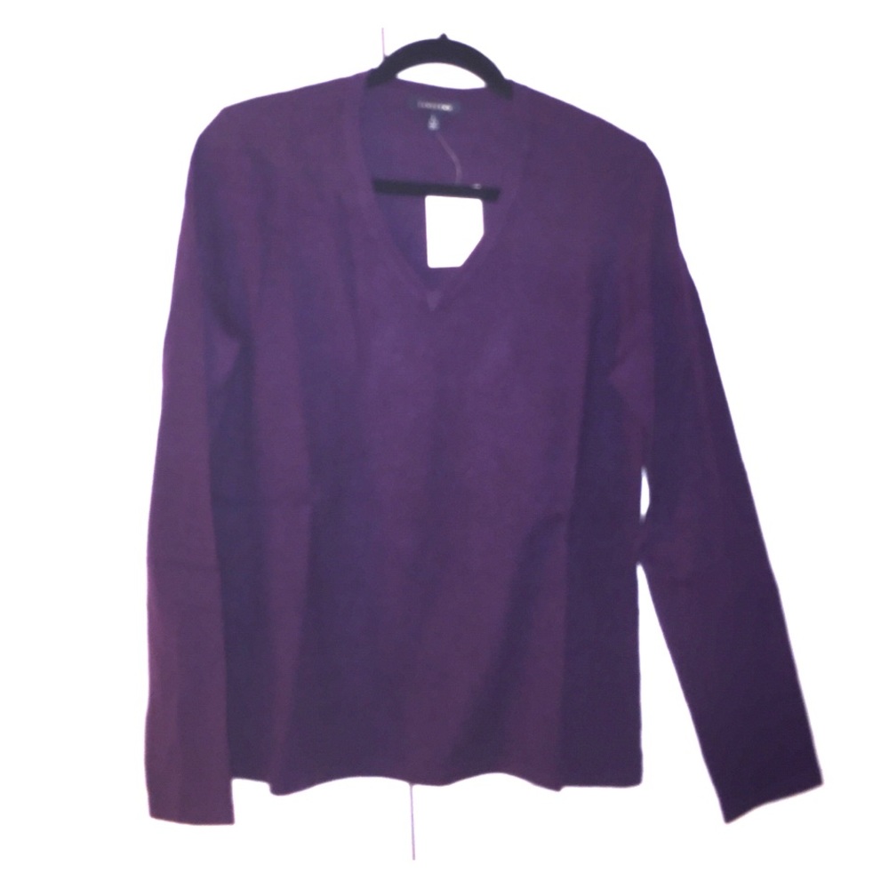 Land's End cashmere v-neck sweater