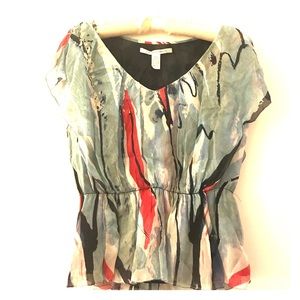 Diane Von Furstenburg day to night top