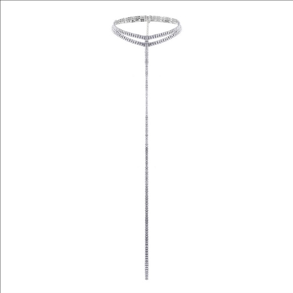 Silver waterfall choker - Picture 2 of 2