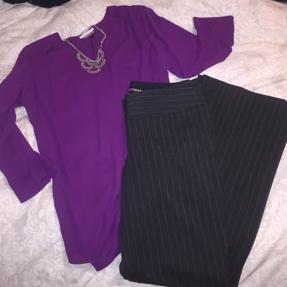 Pin Stripe Express Editor Pants