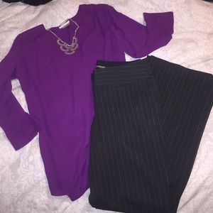 Pin Stripe Express Editor Pants