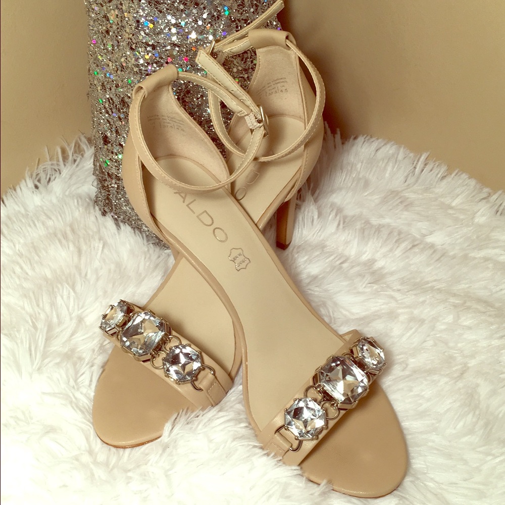 Nude ALDO Ankle Strap Sandals