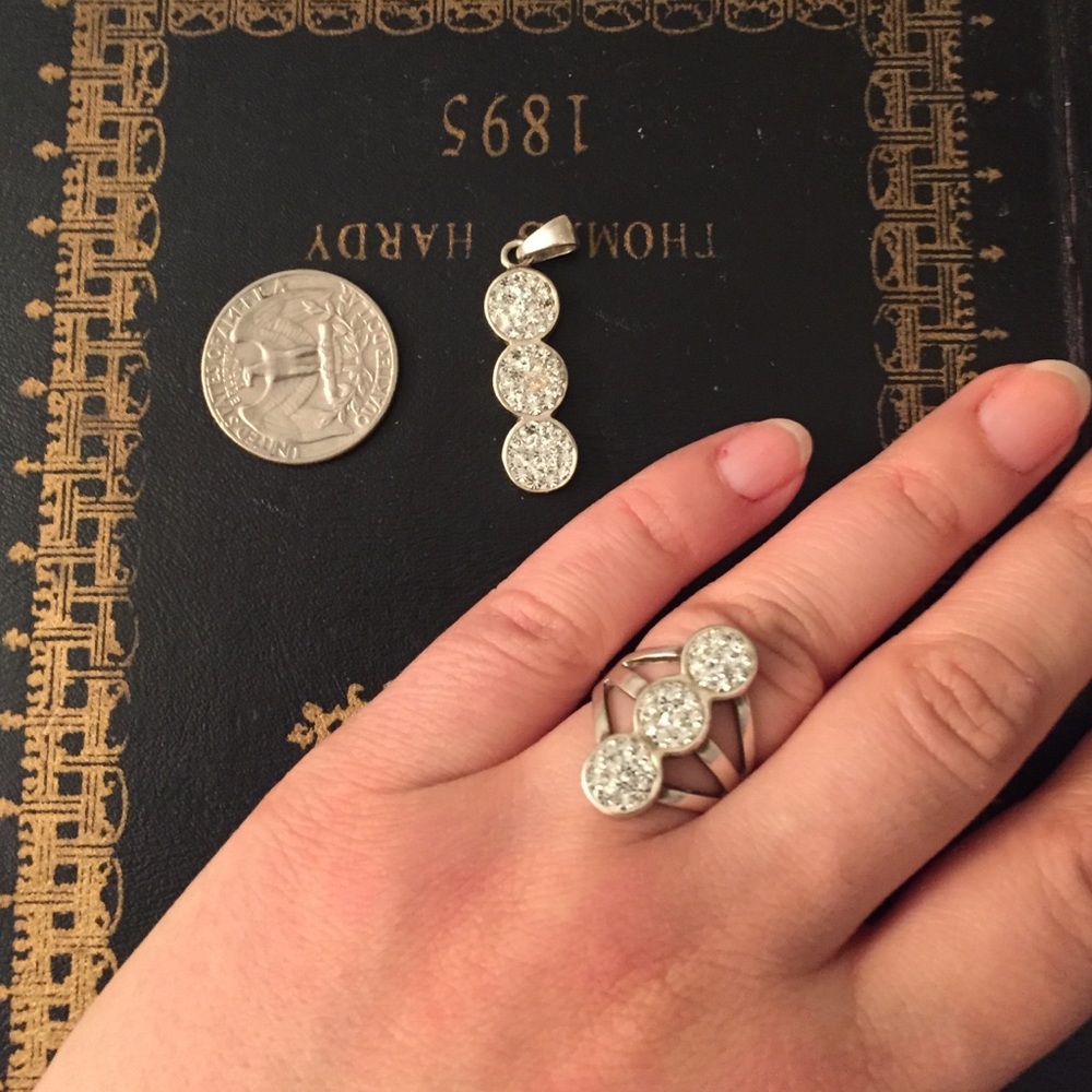 Sterling silver ring and pendant