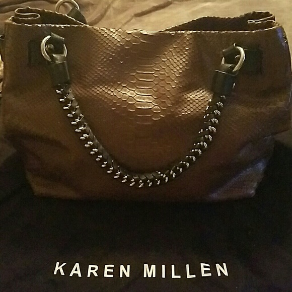 Gorgeous Karen Millen Snake Skin Purse - Picture 3 of 4