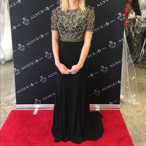 Black/Silver prom dress