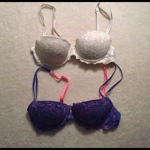 Victoria's Secret PINK Date Lace Pushup Bras