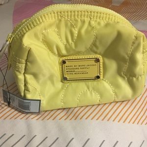 Cute bright yellow Marc Jacobs makeup bag!