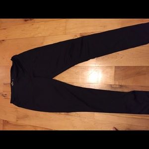 Black silky leggings