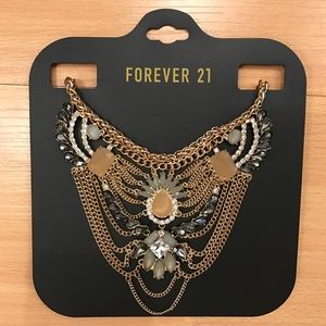 ❣️FINAL PRICE F21 Jeweled Statement Necklace