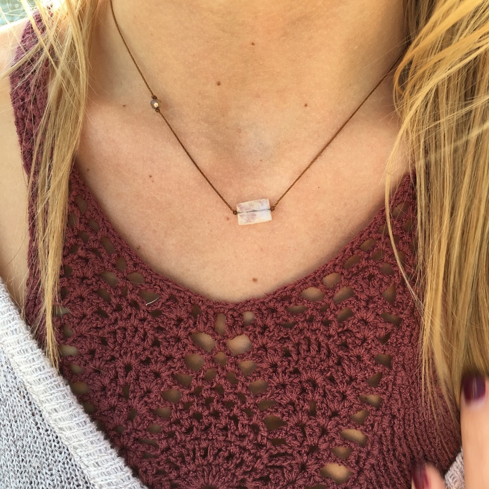 Handmade Moonstone Necklace - Picture 3 of 4