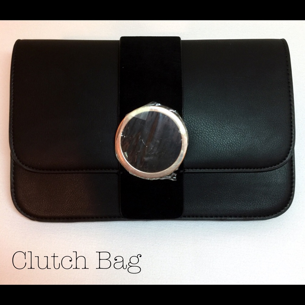 Zara Circular Clasp Clutch Bag