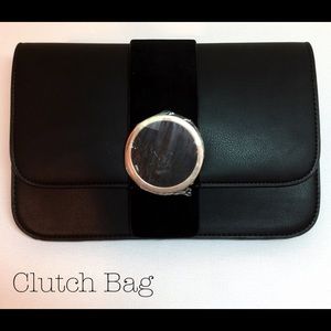 Zara Circular Clasp Clutch Bag
