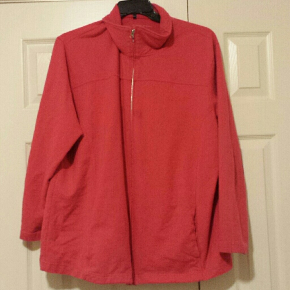 JUST MY SIZE Pink jacket 4X(26W-28W)