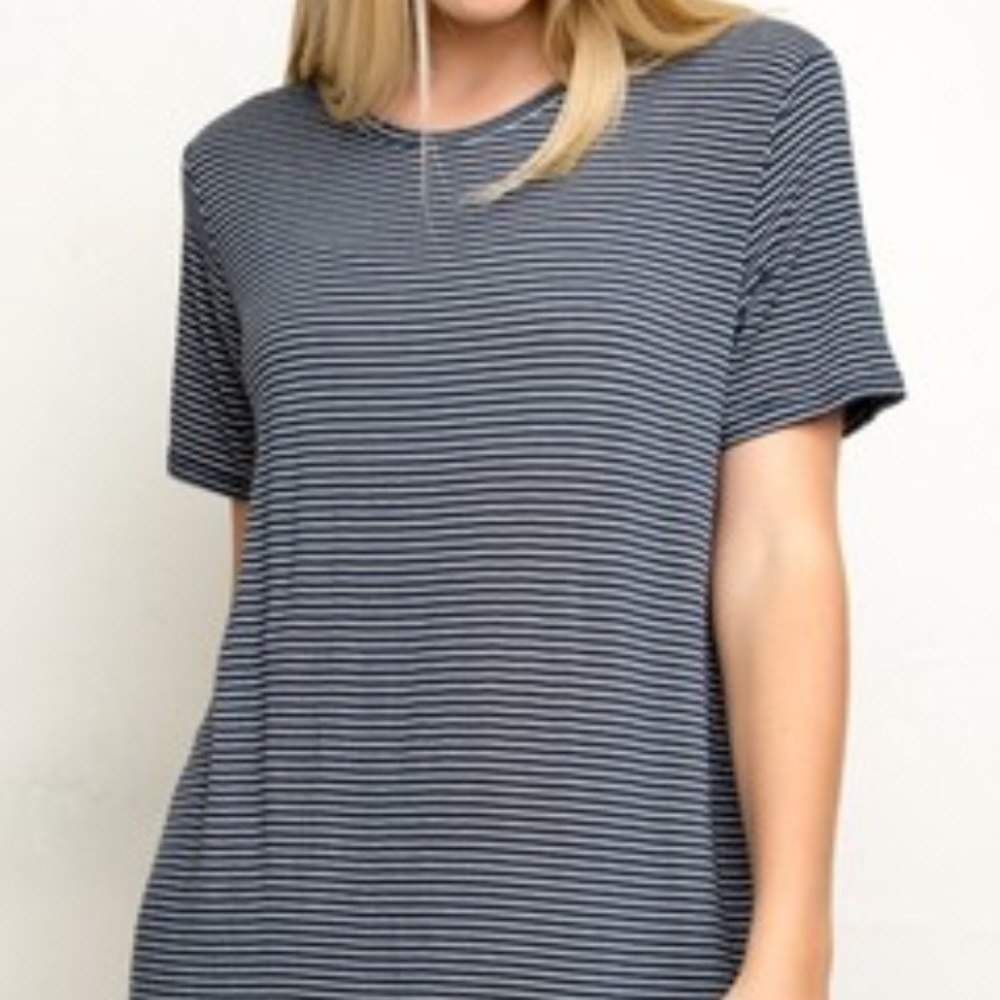 Brandy Melville Striped Tee Shirt Dress