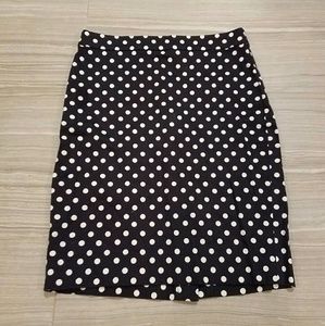 J. Crew Polka Dot Pencil Skirt