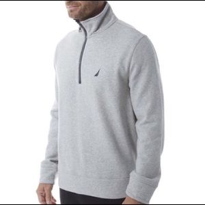 Nautica 1/4 Zip pullover Gray Sz:L
