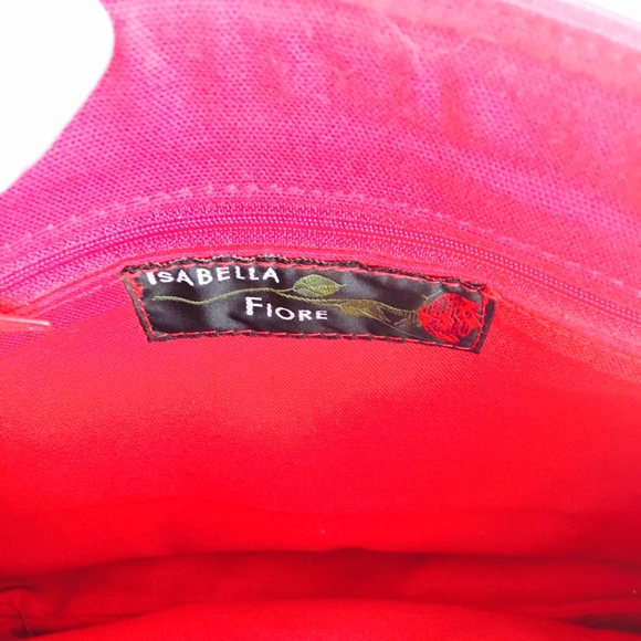 Isabella Fiore Canvas Flower Print Handbag - Picture 5 of 7