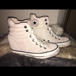 Wedge converse sneakers size 8
