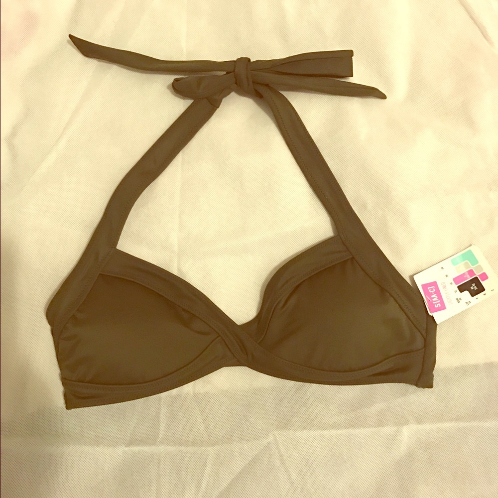 Pink by Victoria Secret Olive Green Bikini Top