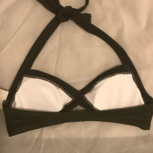 Pink by Victoria Secret Olive Green Bikini Top - Picture 2 of 3