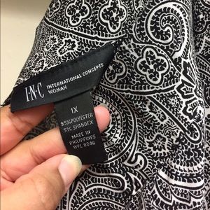 Paisley wide leg pants