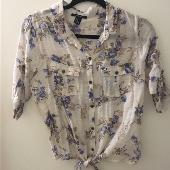 Floral tie top - Picture 1 of 2