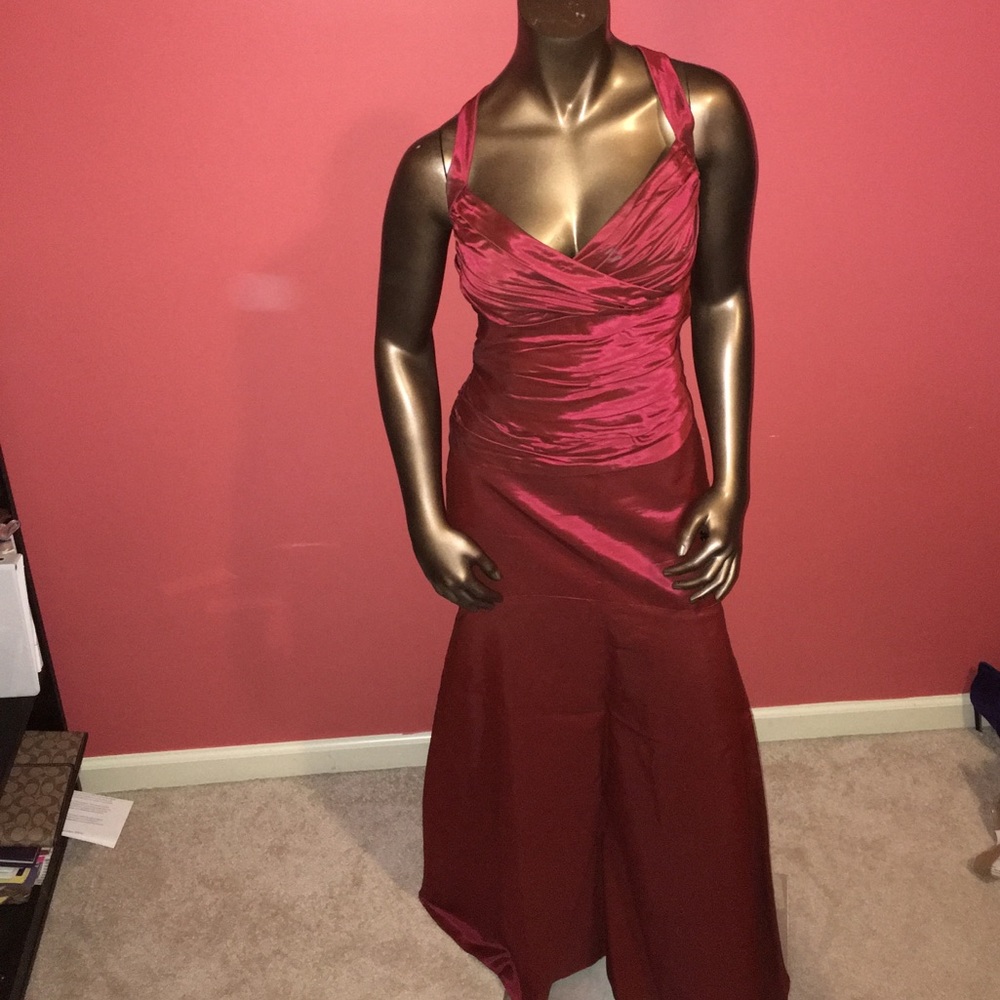 Davids Bridal Apple Color Dress Sz. 14