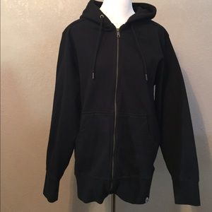 EUC black American giant zip up hoodie