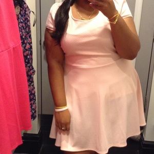 Forever 21 Plus Size Pink Skater Dress