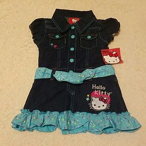 Hello Kitty Denim Dress 2T