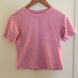 Pink madewell crop top