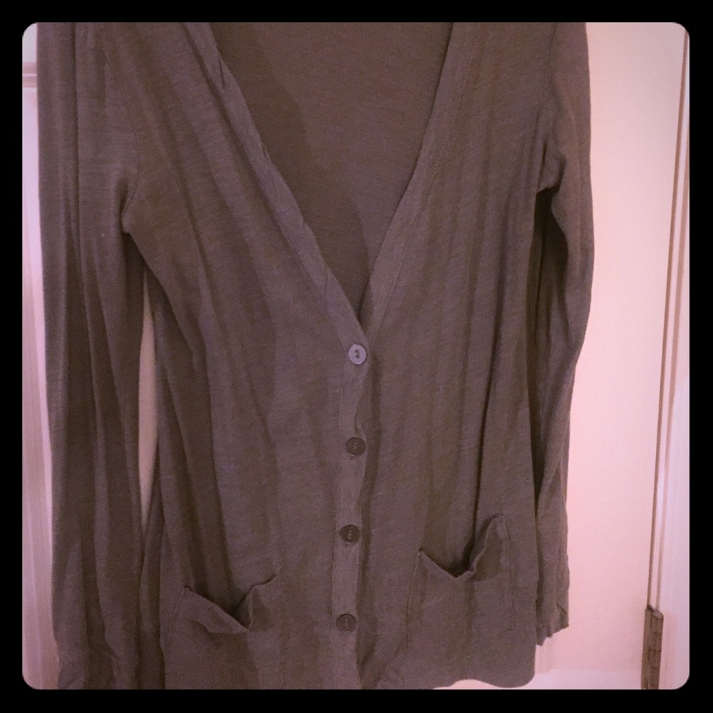 Long button up cardigan