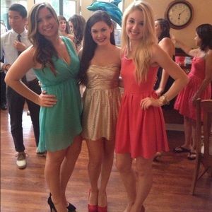 Teal Asos wrap dress