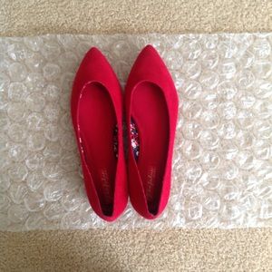 New Zara - Red Doll Flat Size 38
