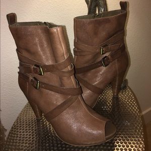 BCBGirls Peep Toe Heels