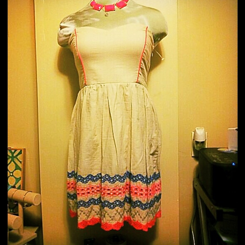 New W tags! Trixxi Strapless sundress Sz m