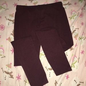Maroon Leggings