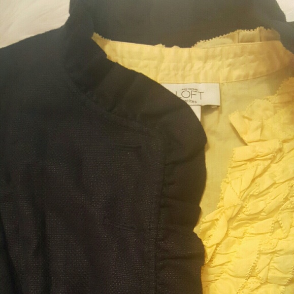 Ann Taylor Loft Lightweight Linen Styled Jacket - Picture 3 of 4